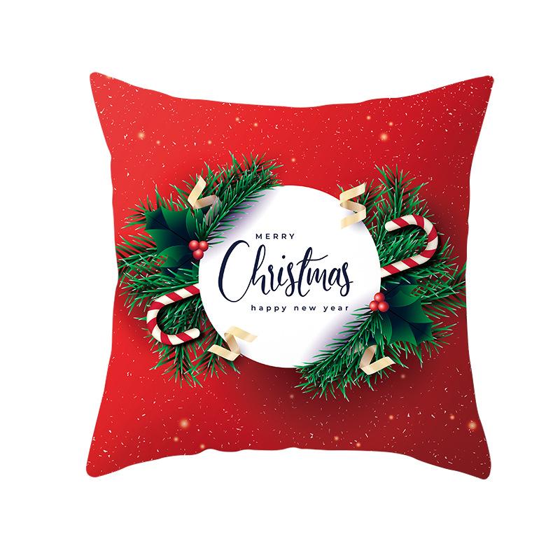 Nordic Christmas Pillowcase Christmas Ball Decoration Home Sofa Cushion Cover