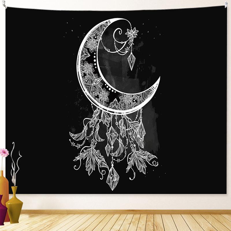 Tarot Sun Moon Dream Catcher Tapestry Witchcraft Decor Hippie Boho Tapestry Psychedelic Scenes Wall Decor Room Home Decor