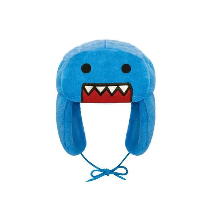 Domo Kun Plush Hat Ushanka Cute Winter Hat for Men Women Cartoon Anime Warm Cap Gorras