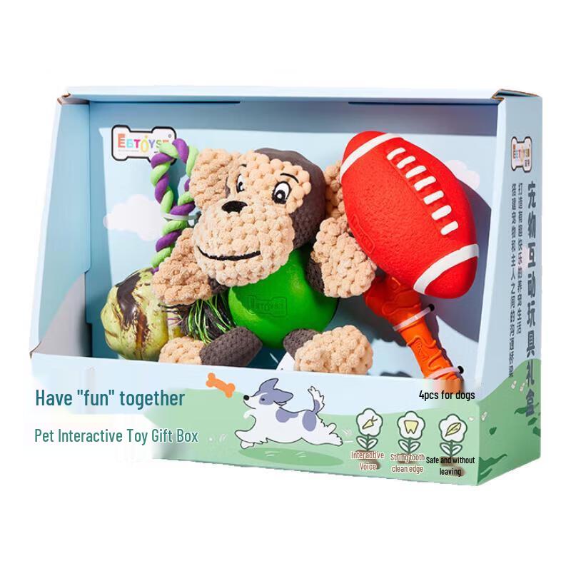 

EETOYS Squeaky Latex Dog Toy Gift Set