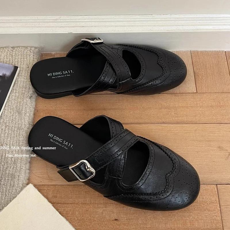 Fashion Flats Women's Slippers Slingback Designer Shoes Fashion Dress Woman Sandals Summer 2025 Casual Flip Flops New Sandalias De Mujer