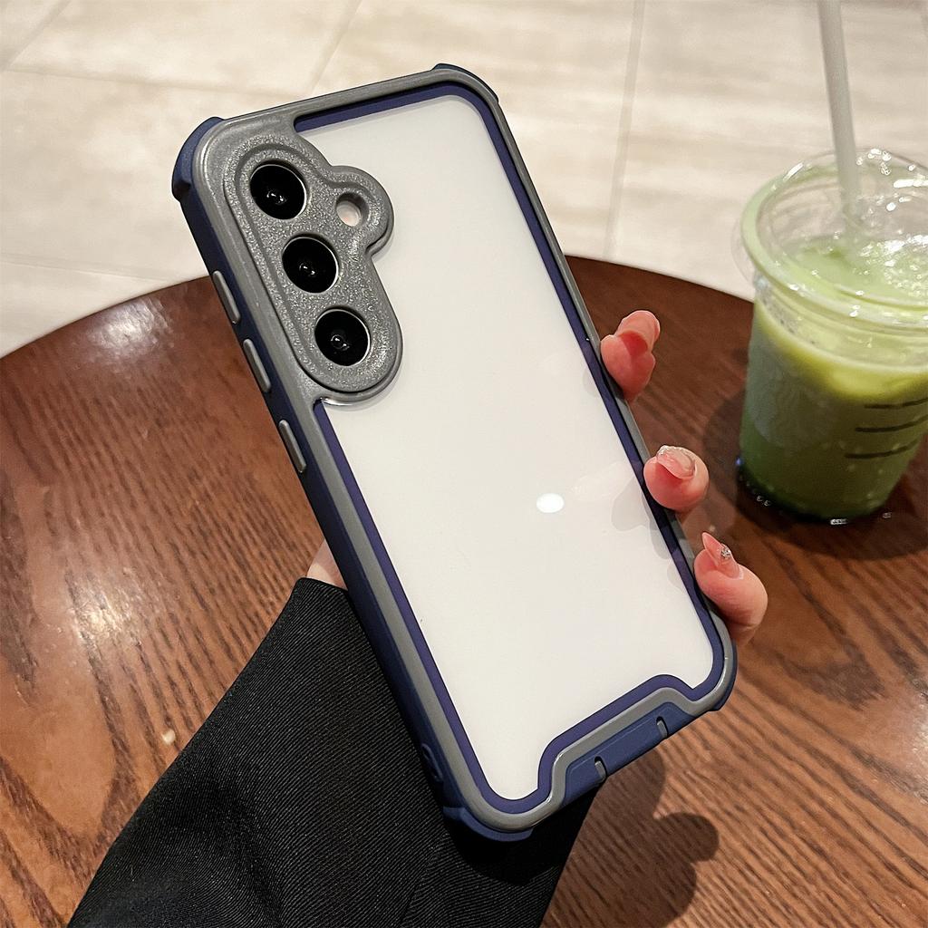 For Samsung Galaxy S25+ Case Detachable 4 In 1 TPU+Acrylic+PC Shockproof Phone Cover