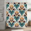 Ikat Print Shower Curtain Waterproof Fabric Bath Decoration Indoor Bathroom Decor Customized Size Available Style 5 .c
