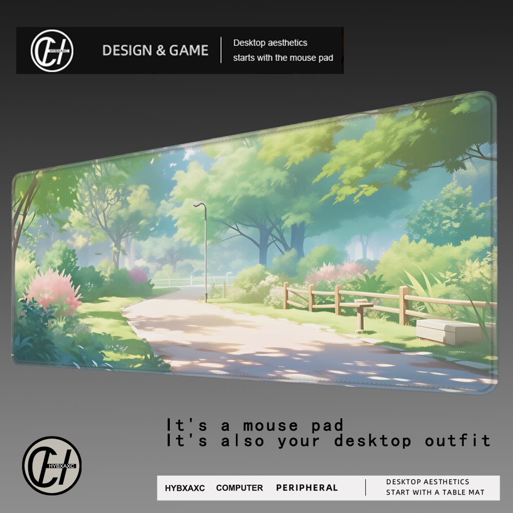 HYBXAXC Simple Oil Painting Mouse Pad Large Rubber Antislip PC Desk Accessories Mousepad for Gamer Keyboard Mats Decor Mat