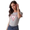 Guess Womens/Ladies Triangle Logo Cotton Blend Slim Short-Sleeved T-Shirt
