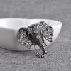 Vintage Alloy Shining Crystal Elephant Brooch Pin Fashion Pin Jewelry Unisex Gift