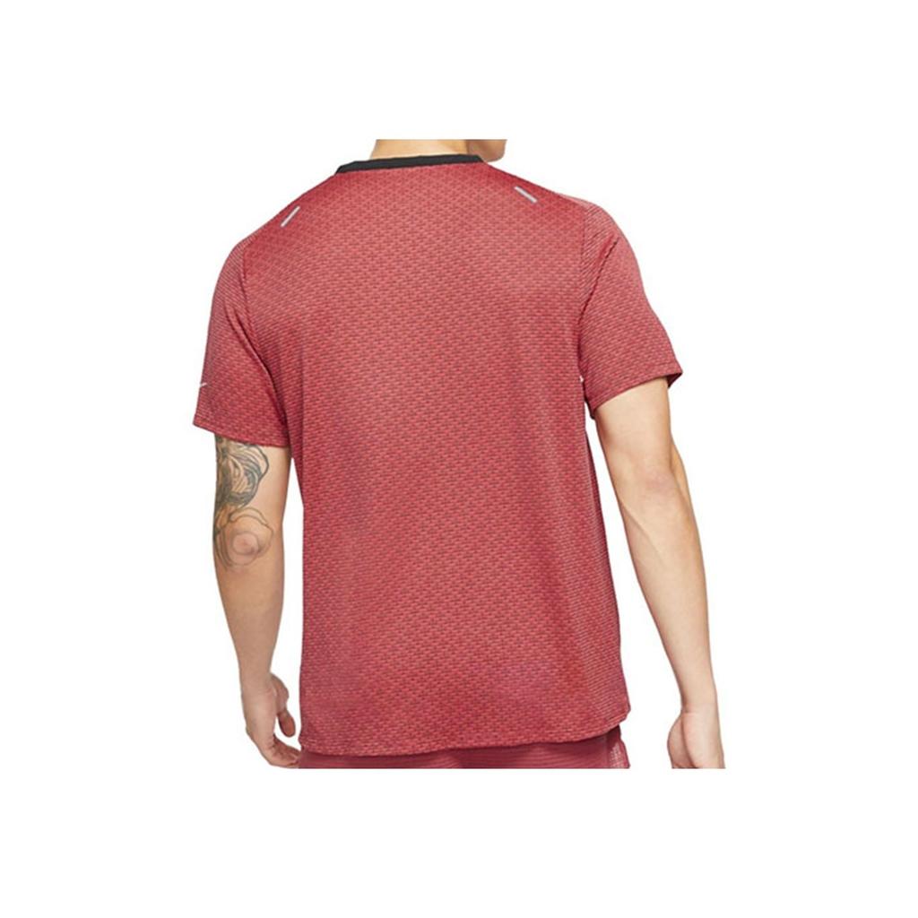 Nike Letter Print Breathable Crew Neck Short Sleeve T-Shirt Men Tops Light-Red Vintage-American DD4796-010