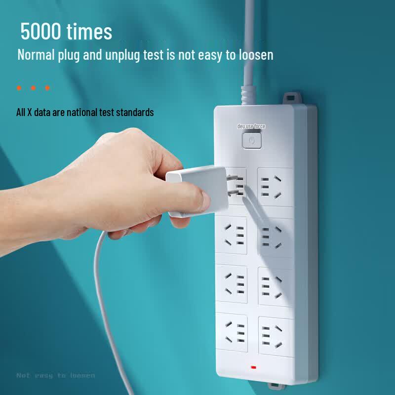 Deli 8-Outlet Power Strip with Master Switch CN Plug (adapter Included)