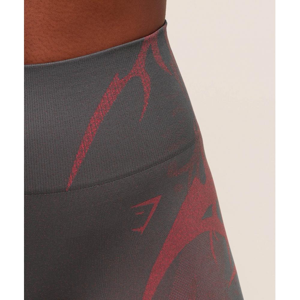 Gymshark Storm Seamless LegginGs Gs Dark Grey Gs Zesty Red B5b8o Gdy6