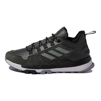 Zapatillas Terrex Hikster Leather Low Negras Verdes Para Hombre FX4663