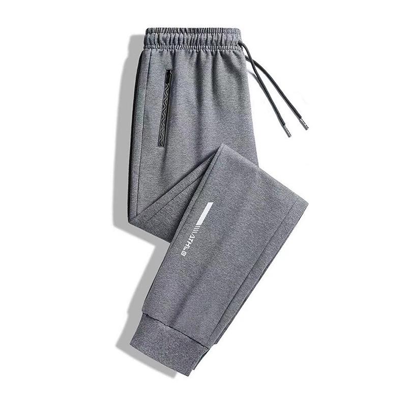 Men's Fleece-Lined Plus Size Joggers - Warm, Fashionable, and Comfortable for Spring and Autumn.