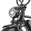HEADEER BK20 Bicicleta Elétrica para Adultos Bateria 48V20AH Motor 750W Bicicleta Elétrica Carga 150KG Autonomia 80KM Pneus Largos 20 Polegadas E-Mountain Bike para Off-Road
