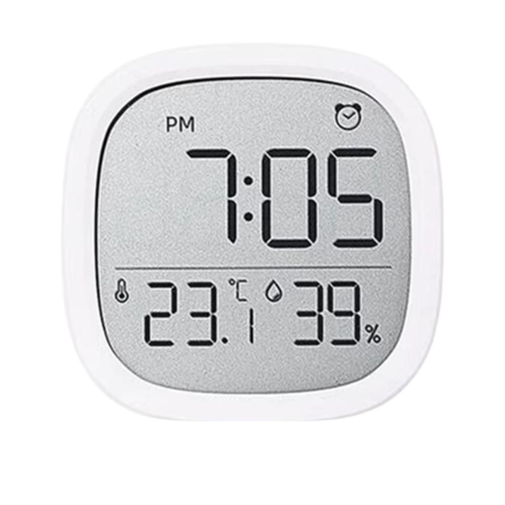 Acid Digital Alarm Clock, Desk Clock with Magnetic Attachment, Large LCD Screen, Easy to Read, 1224 Hour Time, Humidity and Temperature Display,