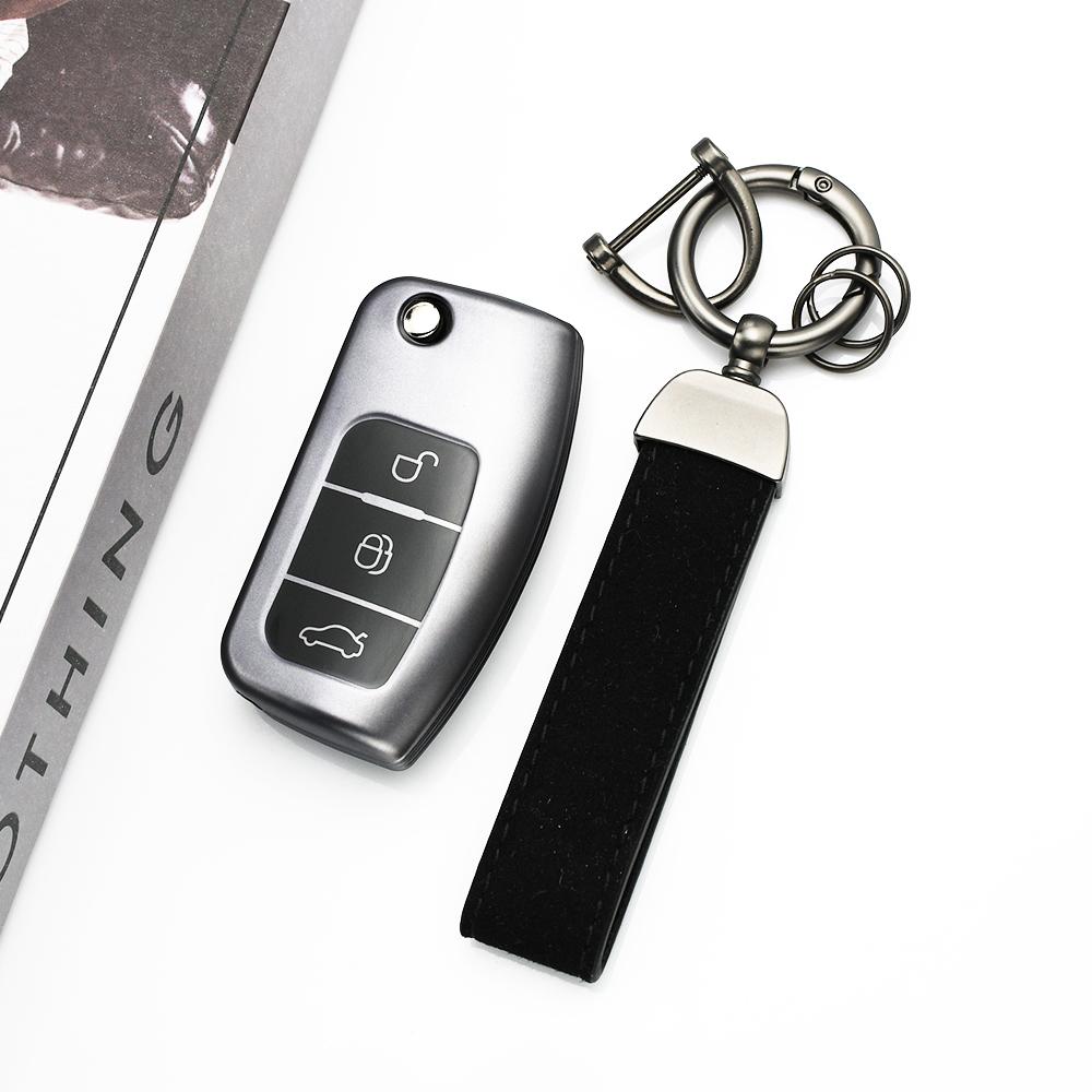 Zinc Alloy Car Key Case Cover for Leapmotor t03 s01 c11 for 2023 Leapmotor C01 T03 S01 C11 Leap Motor Holder Key Fob Keychain