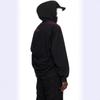 Unisex Oversized Hooded Sweatshirt With Bold Letter Print Loose Fit Streetwear Long Sleeve Open Front Top