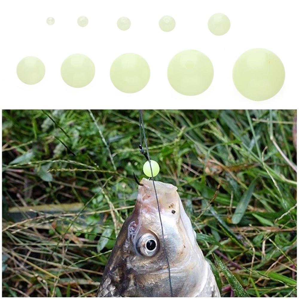 

100 шт./пакет, высококачественные ночные пластиковые светящиеся шары, поплавки для рыбалки, бусины, светящиеся пробки