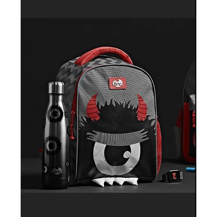 Kronk Monster Backpack, Polyester, Black, Durable School Backpack Large Capacity Travel Rucksack