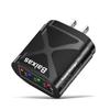 4-Port USB Travel Charger 5V/2.4A Fast Charge - AU/EU/UK/US Plug