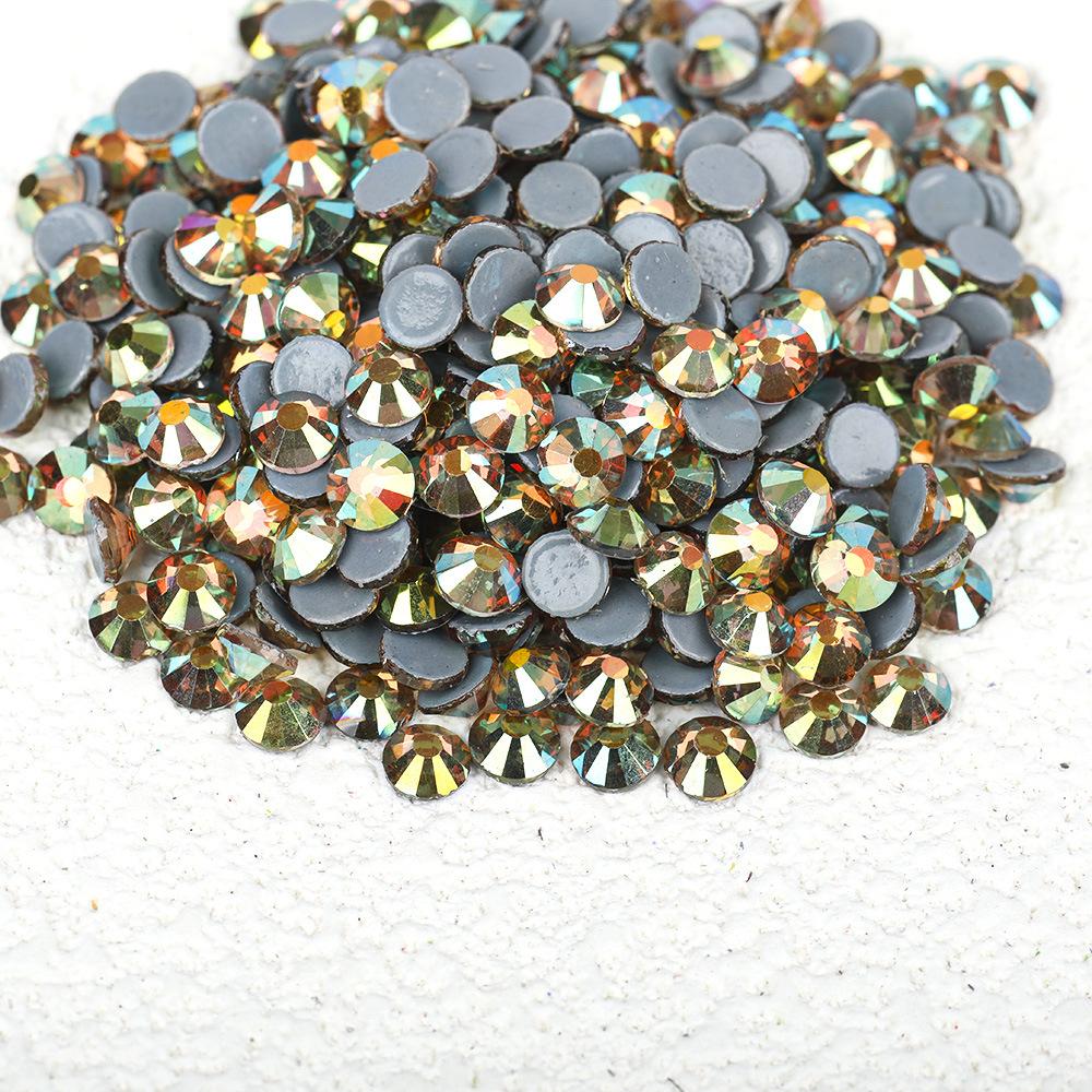 Wei Chen, Guomao A Decoration Color Plated Glue Bottom Rhinestone Mobile Phone Case Diy Nail Art Beauty Glass Jewelry Accessories