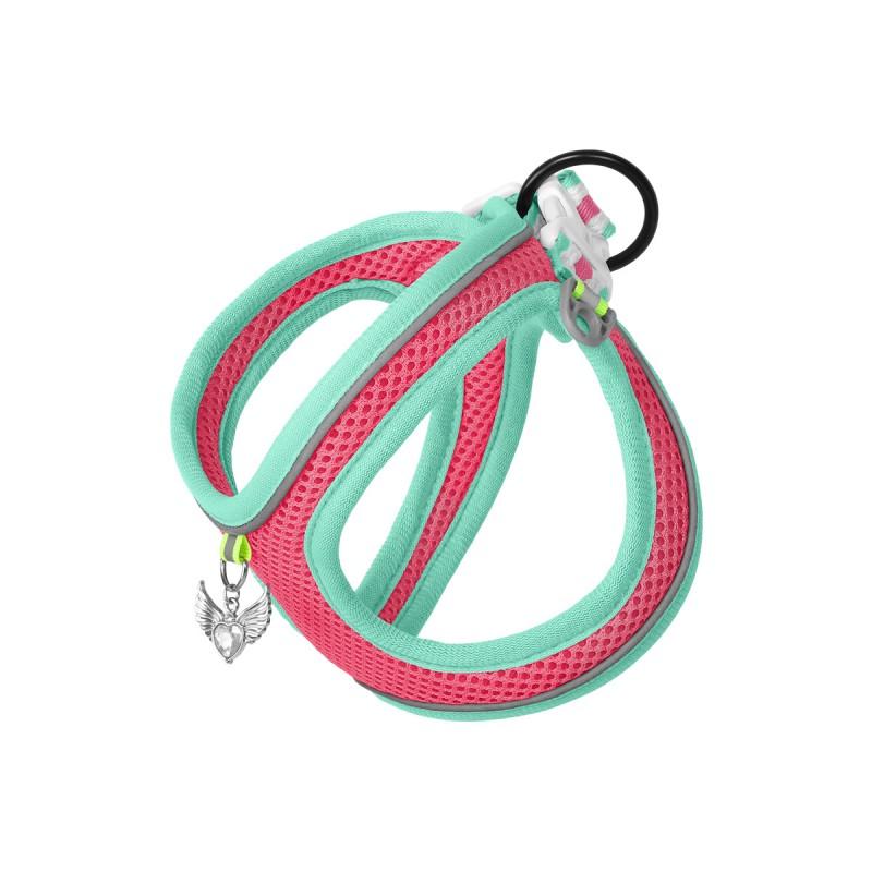 Adjustable Dog Harness Vest With Reflective Stripes Breathable Mesh Small Dogs Like Schnauzer Bichon Frise Outdoor Walking