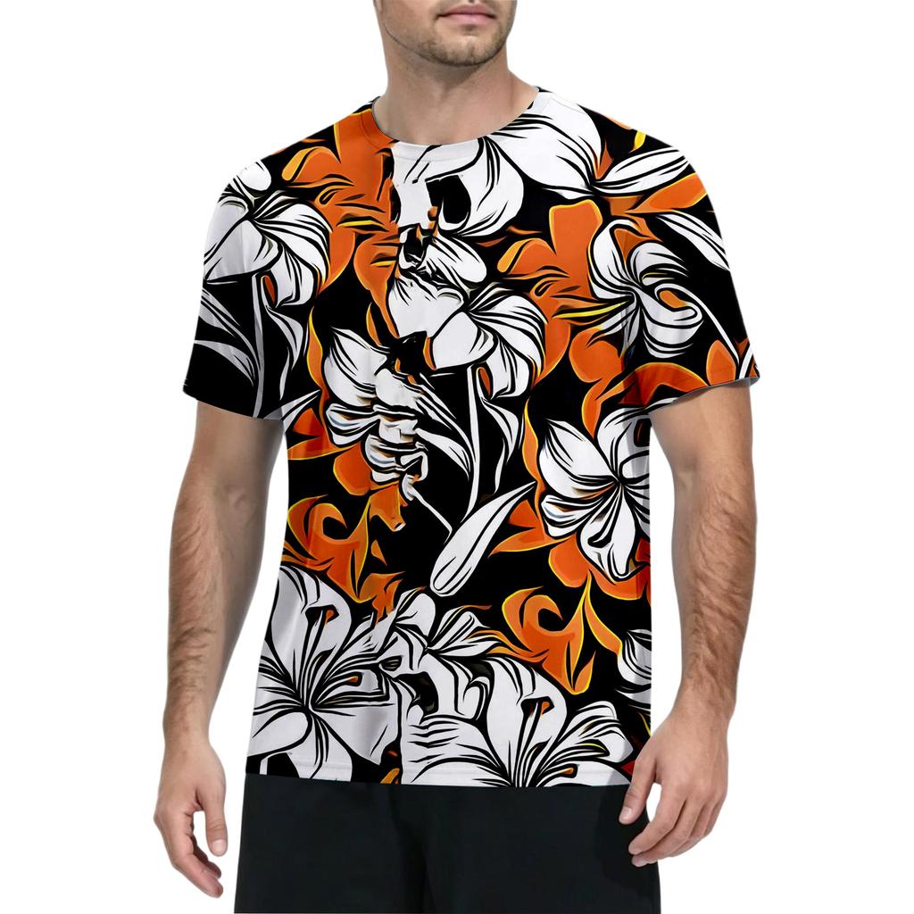 T-shirt à manches courtes à séchage rapide pour homme - Haut athlétique léger anti-UV pour la pêche en extérieur et les activités de gym