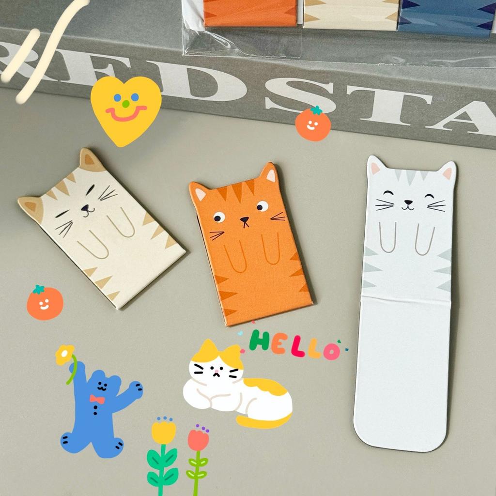 Cartoon Cat Magnetic Bookmark Creative Dog Bookmark Reward Student Stationery Gift Creative Stationery