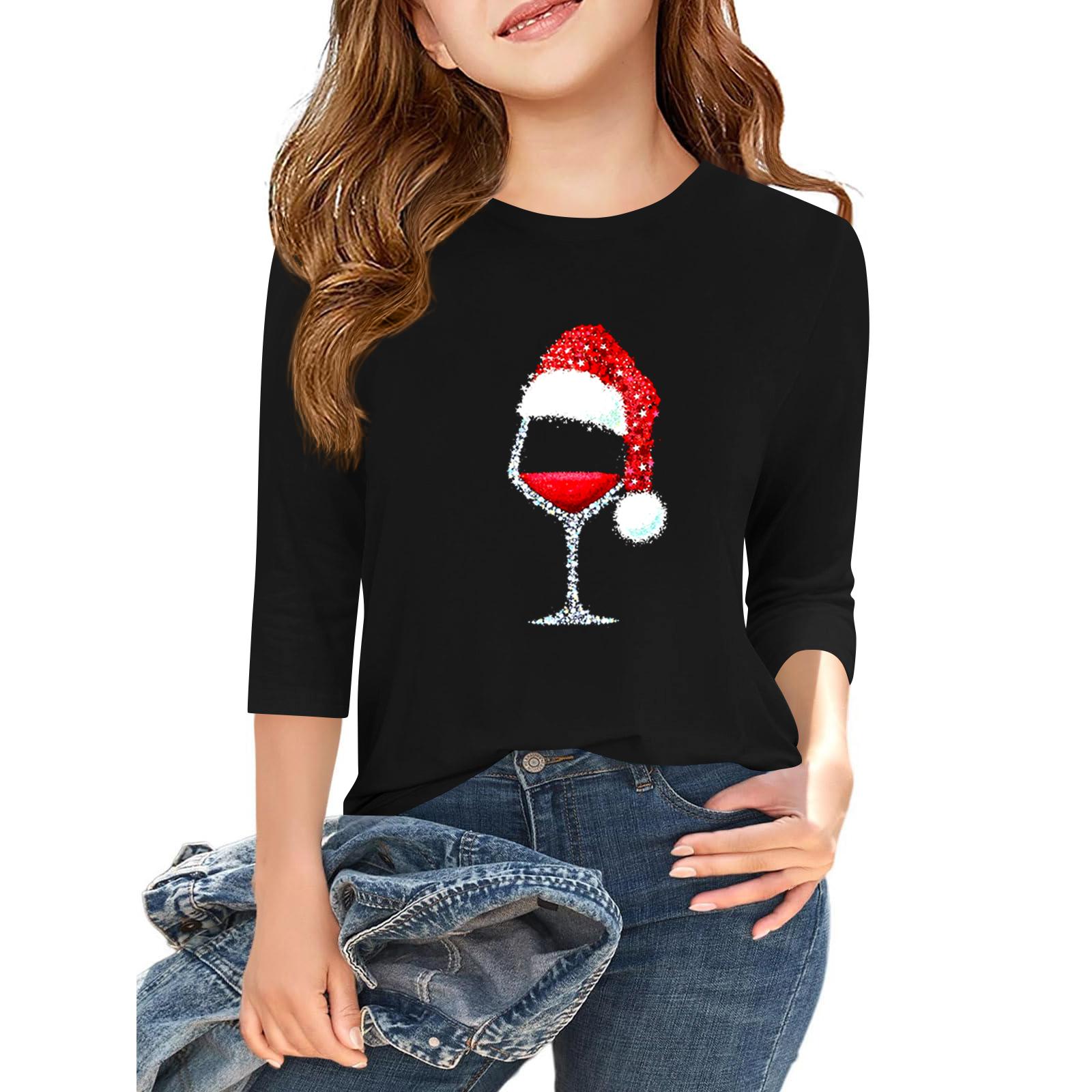 

Детская повседневная футболка с круглым вырезом и принтом «День независимости» с рукавом 3/4 160 чёрный