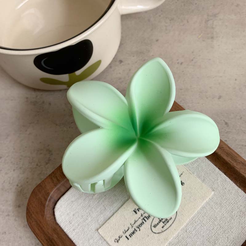 

Мода Матовое Яйцо Цветок Зажим для Волос Акула Заколки Держатель для Хвоста Летний Пляж Аксессуары для Головы Женщины