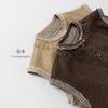 Vintage Unisex Kids Solid Sleeveless Cardigan Vest Casual Baby Outerwear