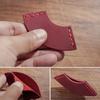 Fan Shaped Bookmarks Simple Book Markers PU Leather Page Markers Creative Bookmarks for Book Lovers