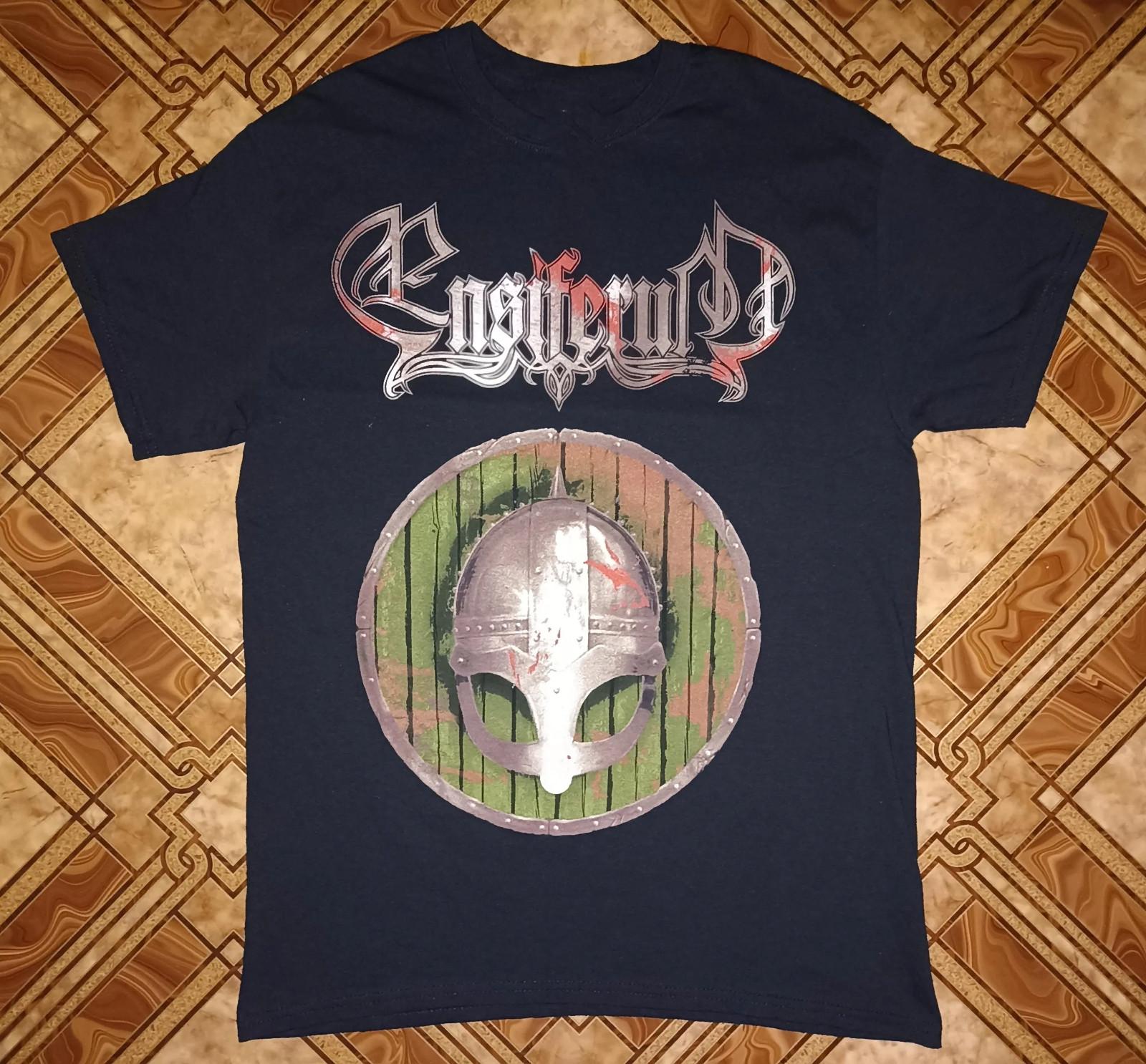 Rare Ensiferum Band Black Cotton Size S To 4XL Shirt S разноцветный