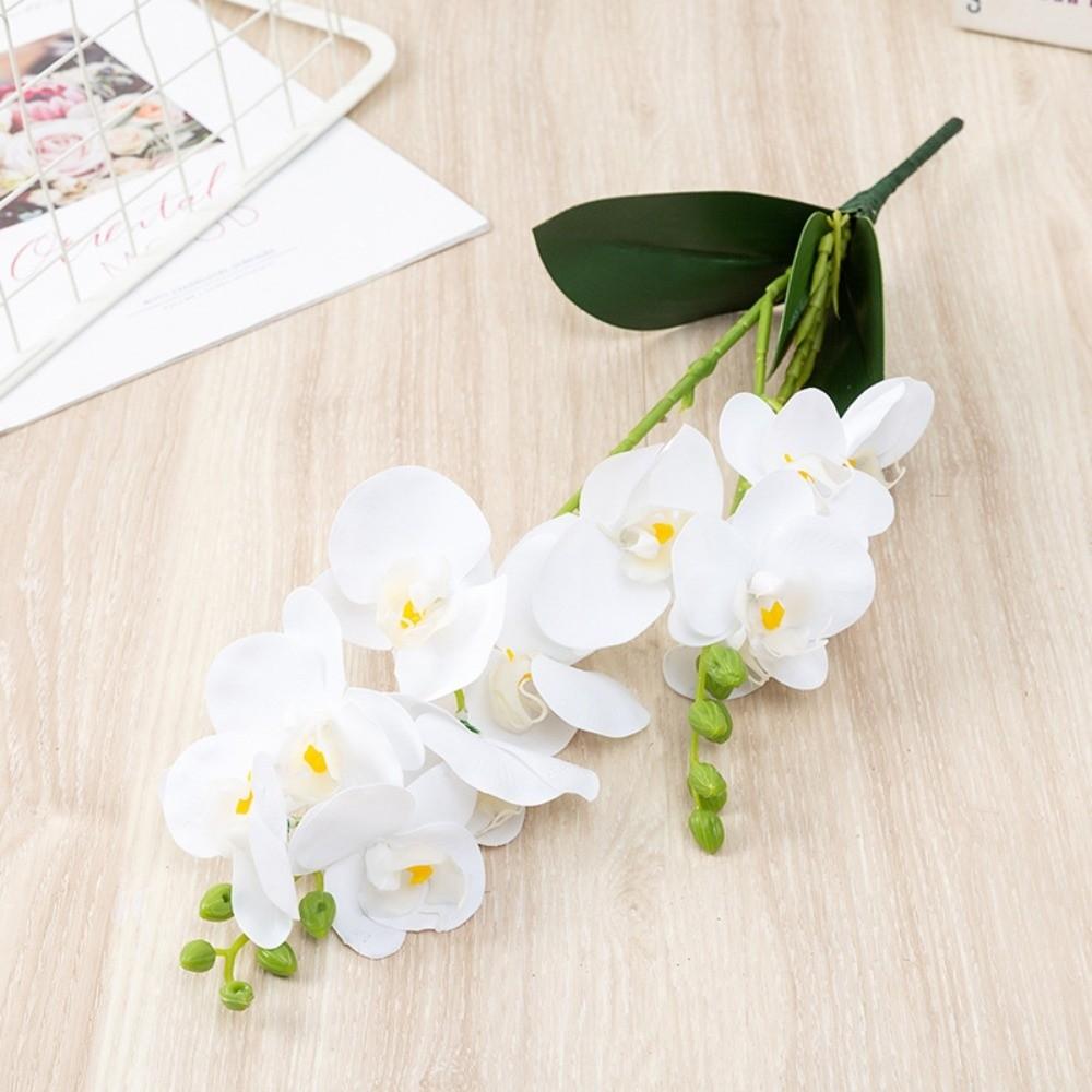 Silk Flower Simulation Butterfly Orchid Real Touch Photography Props Artificial Phalaenopsis Bouquet 4/12 Heads Home Decor