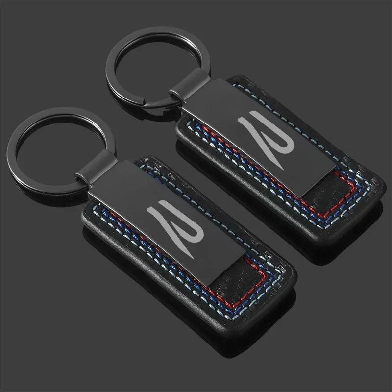 2025 Porte-clés de voiture chauds en fibre de carbone Porte-clés pour logo Volkswagen Rline Accessoires Porte-clés en métal