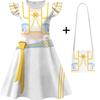 Anime Rumi Cosplay Dresses Girls Demon Slayer Zoey Mira Costume Printed Halloween Dress Children Singer Mos