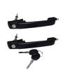 1 Pair of Exterior Door Handles with Key for VW Golf J-etta Mk3 III Cabrio 1H0837207C