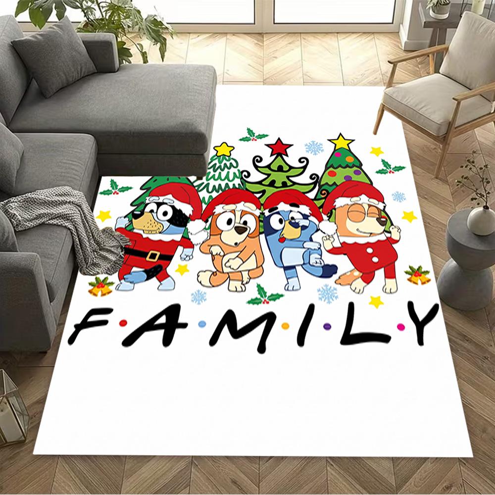 Christmas Friends Floor Rug Office Rug Design for Decorate room Kitchen Bedrooms Dining Room Anti-slip Rug Anime Office Decor