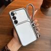 Luxury Big Window Phone Case with Lanyard for OPPO Reno12 5G Premium Textured Casing