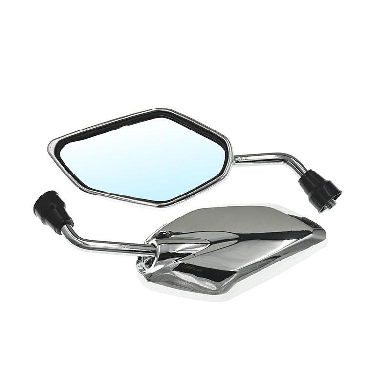 Motorcycle Mirrors, Universal M8 Motorcycle Rear View Side Mirrors With Adjustable Viewing Angle, Handlebar Mounting, Fits For Bike, Scooter, ATV, UTV