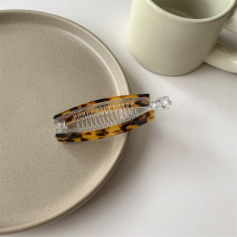 Neue Farbe Pan Haar Banane Clip Licht Luxus Stein High-End-Mode Pferdeschwanz Clip Haarschmuck Haarnadel