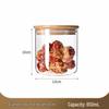Borosilicate Glass Storage Jar with Bamboo Lid for Cereals, Grains, and Coffee Beans
