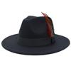 Wind Jazz Hat Square Ribbon Top Hat Gentleman Lady Woolen Hat Felt Hat Hat