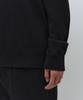 Musinsa Standard [Victoria Wool] Jersey de canalé minimalista con cuello Henley [Negro]
