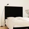 824947 vidaXL Wall-mounted Headboard Black 146.5x3x110 Cm Solid Pine Wood