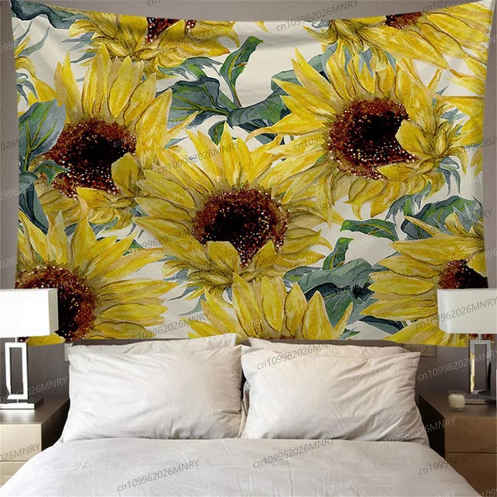 Sunflower Tapestry Wall Tapestry Decor Bright Flower Print Perfect Gift for Dorm Tapestry Bedroom Living Tapestry Room Tapestry