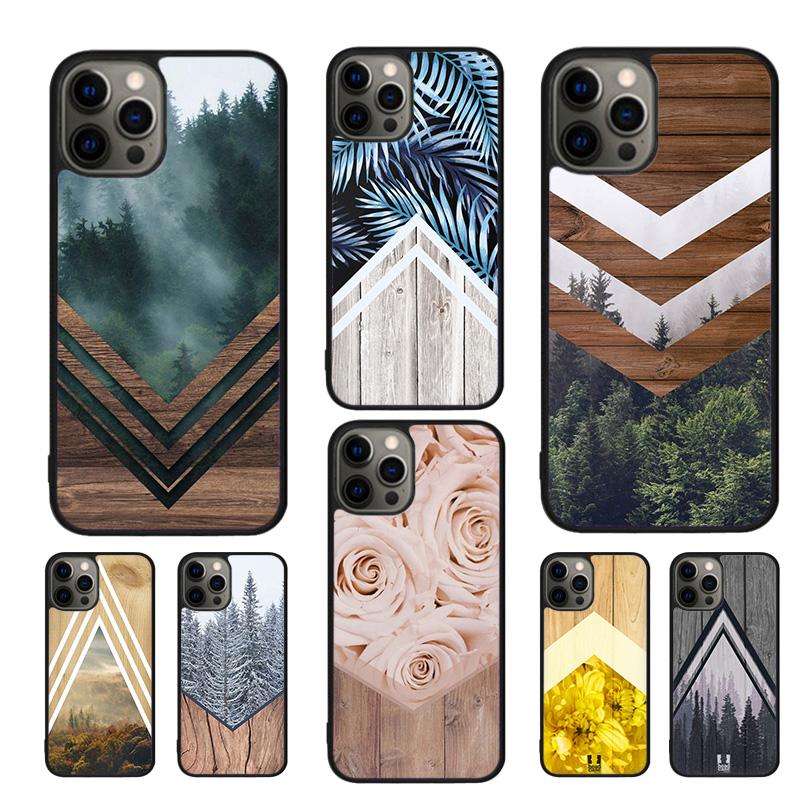 NATURE WOOD PRINTS Phone Case For iPhone 17 Air 16 15 14 11 12 13 Pro MAX Plus coque Cover Shell
