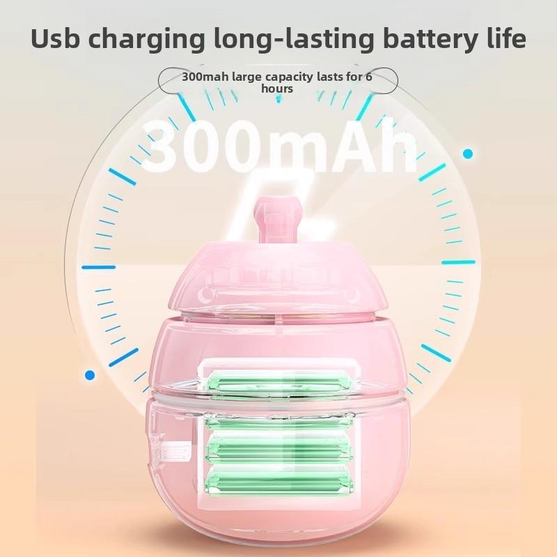 Cat Toy Rotating Puppet with Feather To Entertain Cats. Self-amusement Device for Cats. Electric Cat Toy That Can Emit Light.