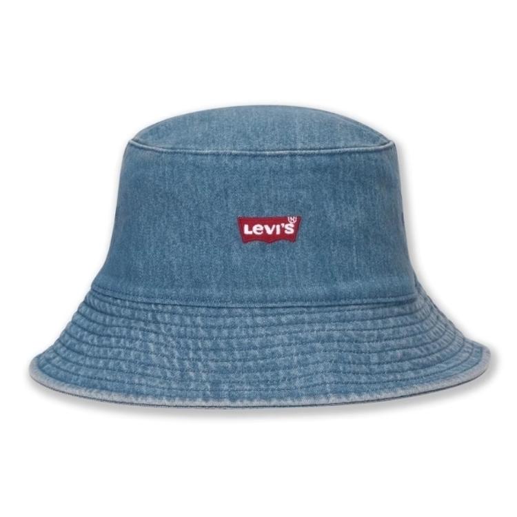 

Levis Шляпа-рыбак с принтованным логотипом Полиэстер Хлопок Спандекс Мужские шляпы Синий 000JF-0000 L
