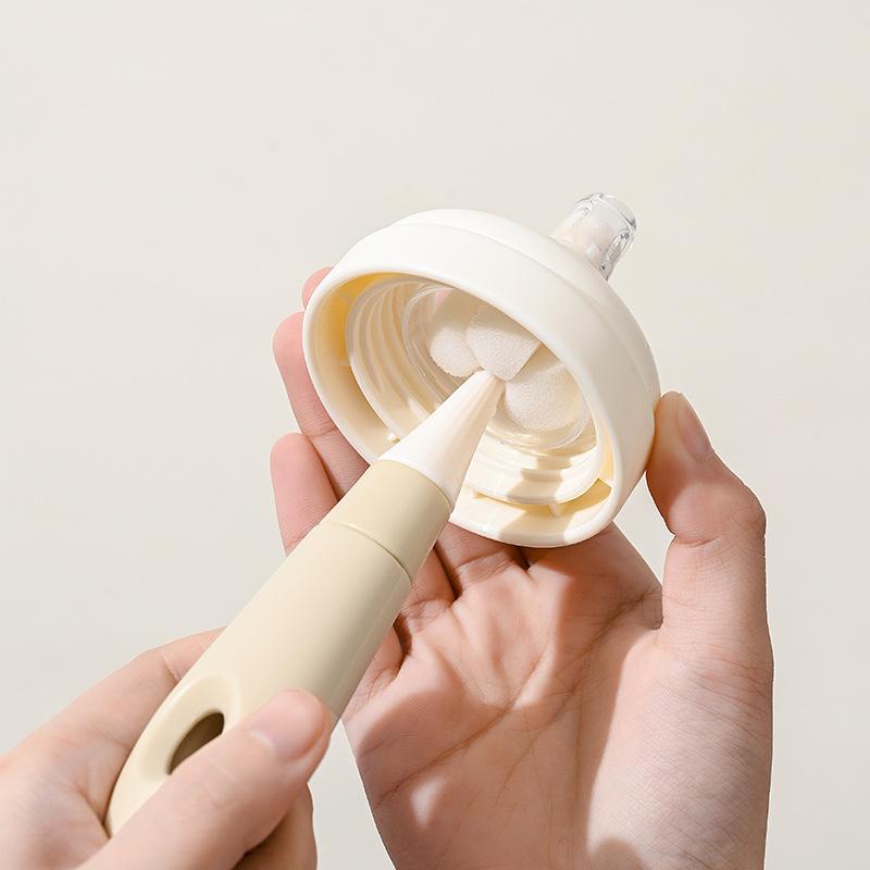1 Stück All-in-One Babyflaschen-Reinigungsbürsten-Set Enthält Schwamm, Saugerbürste für Weithals, Flaschenbürste mit Strohhalmreiniger, Fütterungszubehör-Set