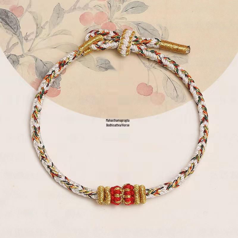 2025 Zodiac Year of the Snake Men's Handmade Red String Bracelet