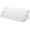 Trapezoid Design Acrylic Nail Polish Rack 3-Tier Skincare Organizer  For Countertop Display